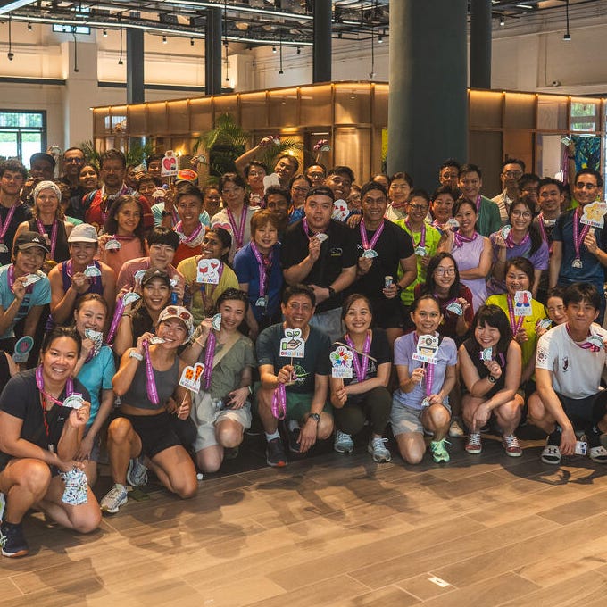 Frasers Hospitality staff after 10km walk for Ride & Ralk